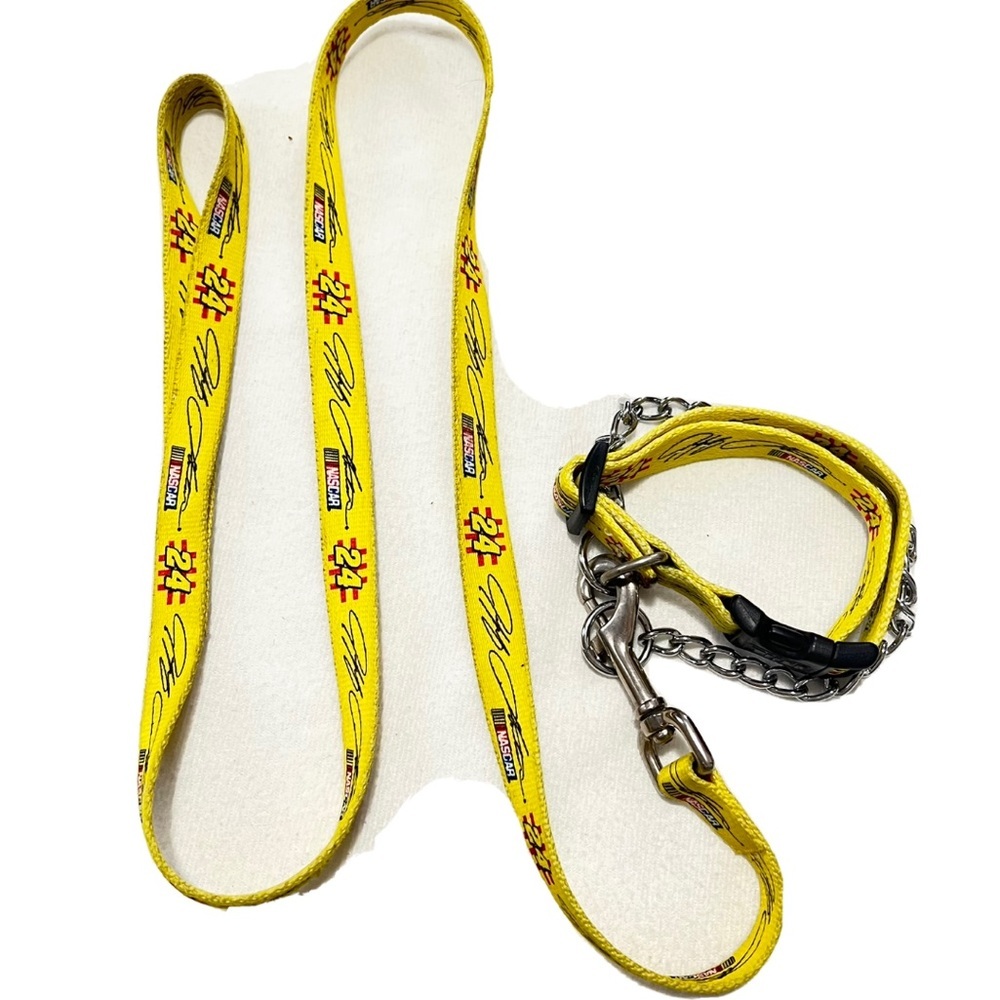 NASCAR Jeff Gordon dog collar + leash Tuff small